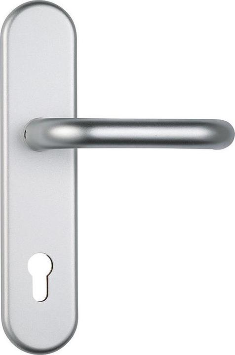 Actual product image Abus KLZS714 round F1 EK Security fitting DG, aluminium. (Door handle)