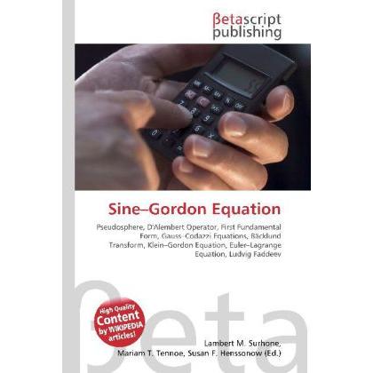 Thumbnail - Sine Gordon Equation, Fachbücher von Lambert M. Surhone, Miriam T. Timpledon, Susan F. Marseken