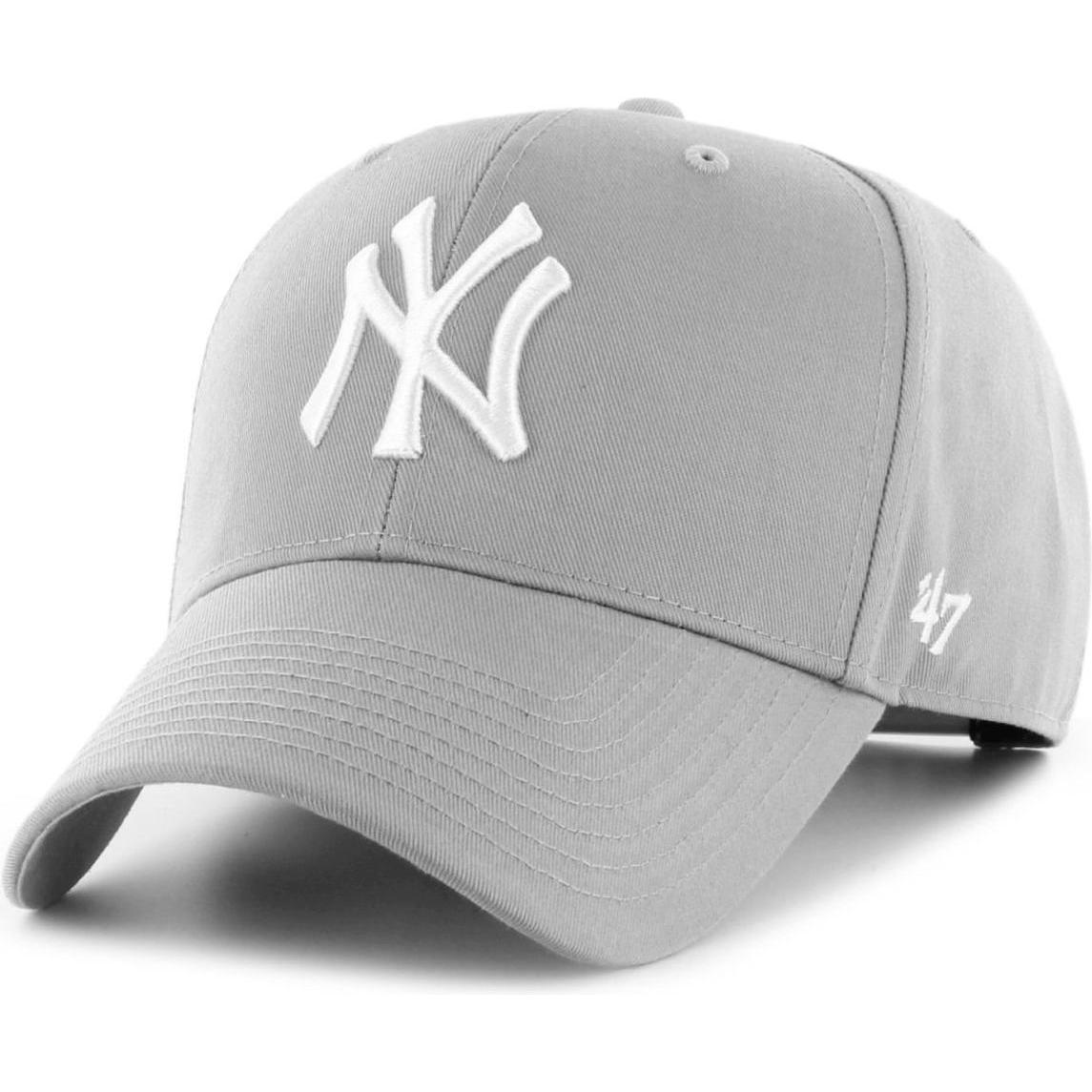 47 Brand, Jungen, Cap, Relaxed-Fit Kinder Cap - BASIC NY Yankees grau - Ki, Grau, (53, 55, 56, 52 C, 54 C)