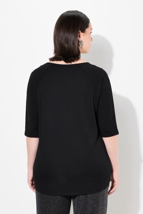 Produktbild Ulla Popken Shirt, Mesheinsatz, Classic, Rundhals, 3/4-Arm (42, 44)