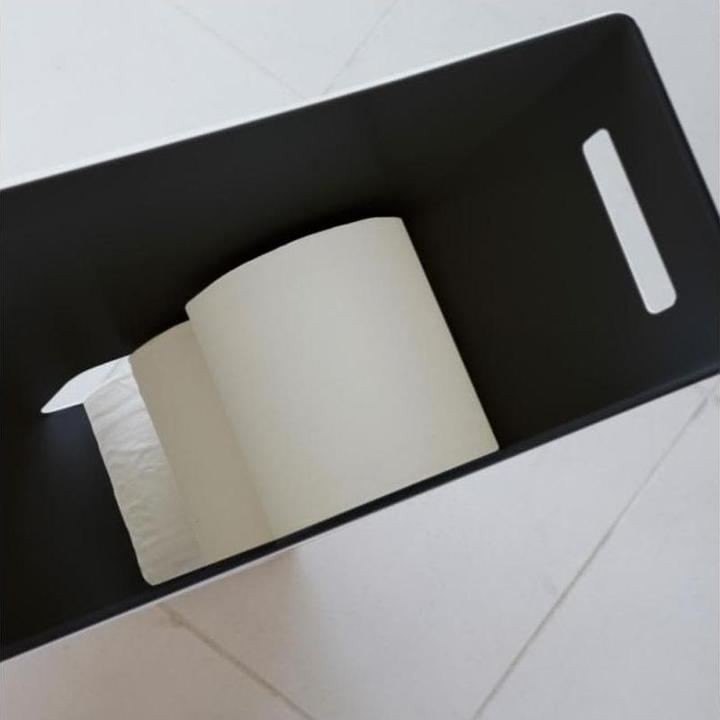Actual product image Yamazaki TOWER toilet roll holder