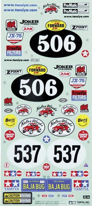 Produktbild Tamiya Body Parts Sand Scorcher 2010