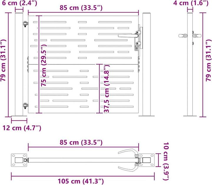 Produktbild vidaXL Aussentor