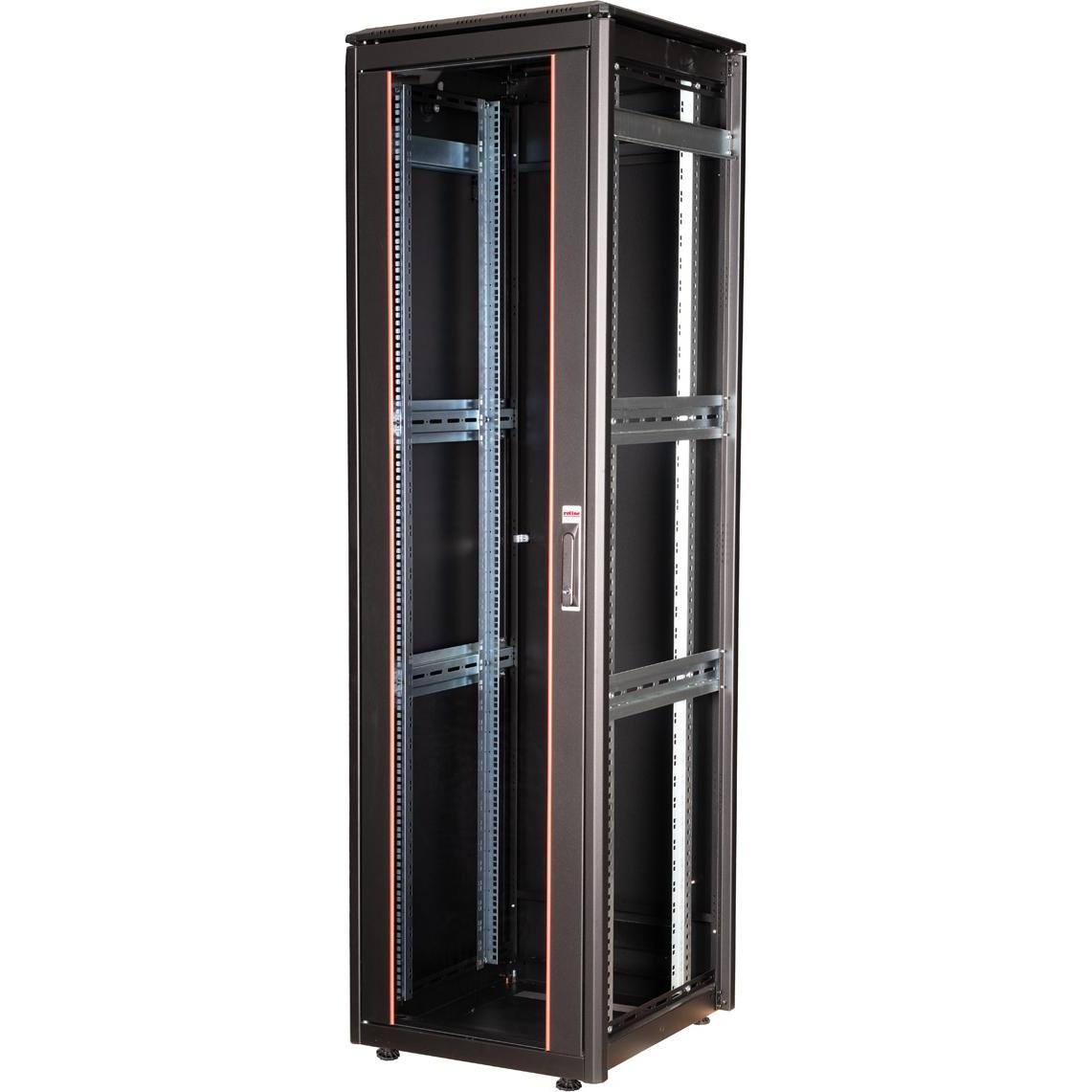 Thumbnail - Roline 19-Zoll Netzwerkschrank Pro 42 HE (10.86 HE, 19 Zoll Rack), Serverschrank, Schwarz