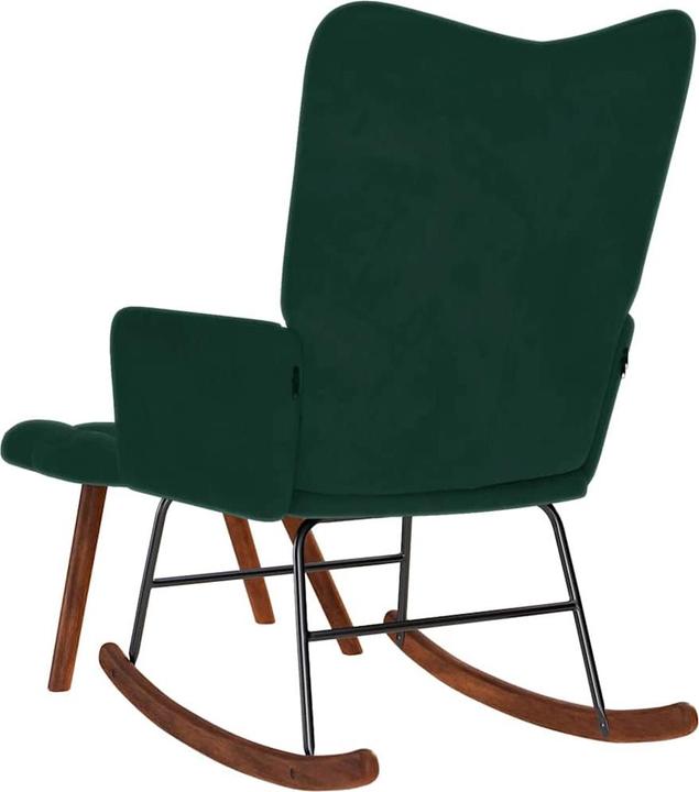 Actual product image vidaXL Schaukelstuhl mit Hocker