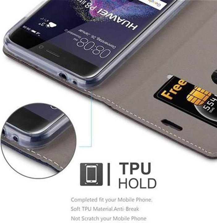 Actual product image Cadorabo Book Jeans Optics Cover (Huawei P8 Lite (2017))