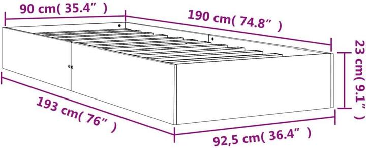 Produktbild VidaXL Almire (90 x 190 cm)