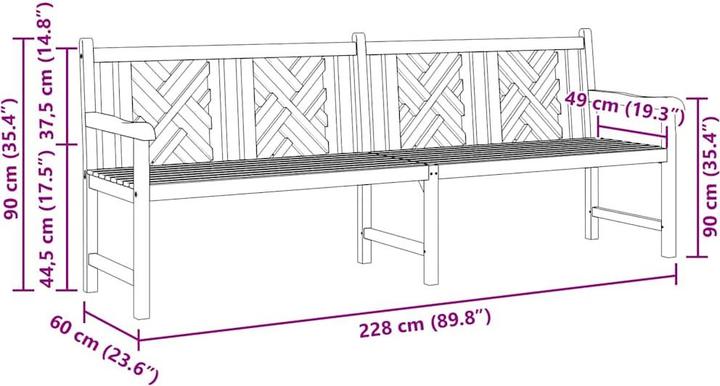 Produktbild vidaXL Gartensitz