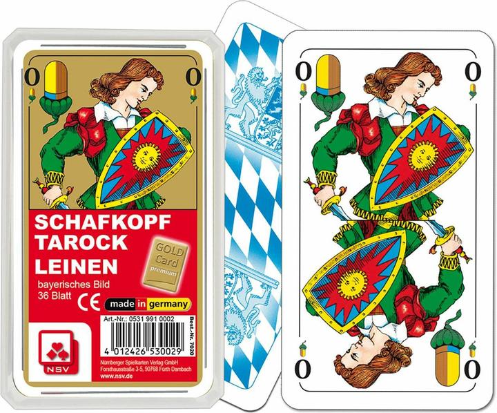 Actual product image ASS Altenburg 130014195 - SHEEPHEAD TAROCK - PREMIUM LINS, Bavarian picture (German)
