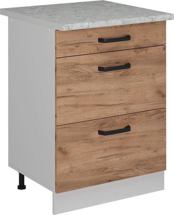 Goldkraft Eiche, Marble-Weiss, Weiss