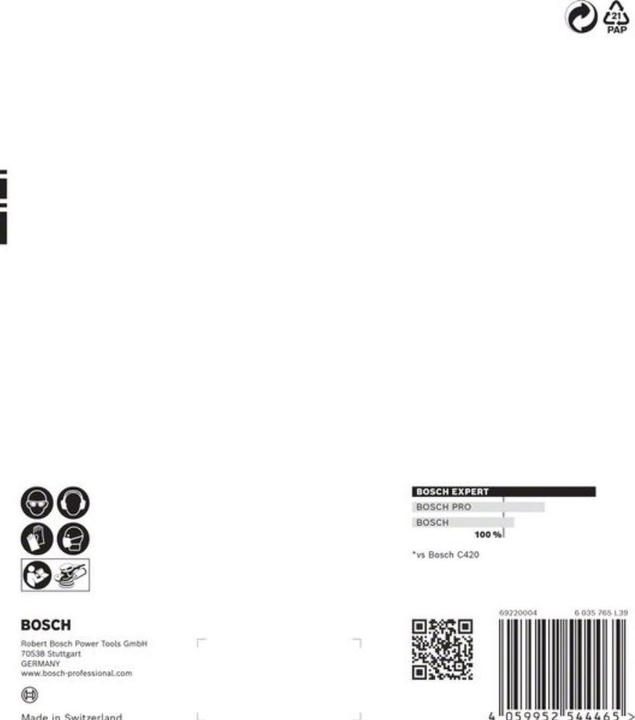 Actual product image Bosch Professional Zubehör EXPERT C470 Sandpaper multi-hole for random orbital sander, 150 mm, G 240, 5-pcs. (240)