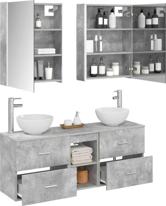 Produktbild vidaXL Badezimmerschrank-Set