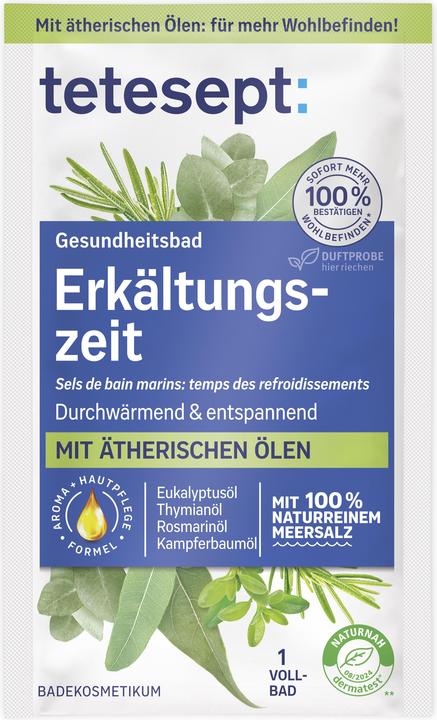 Produktbild Tetesept Meeressalz Erkältung, 80 g Salz (Badesalz)