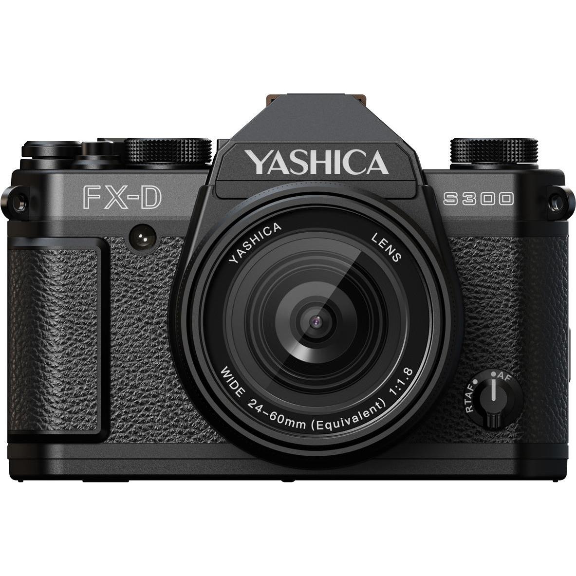 Yashica FX-D S300 Digital Film Simulation Camera with EVF (50 Mpx), Fotocamera, Argento
