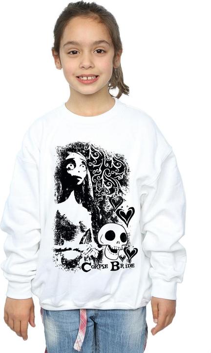 Actual product image Corpse Bride Girls Skull Logo Sweatshirt (104)