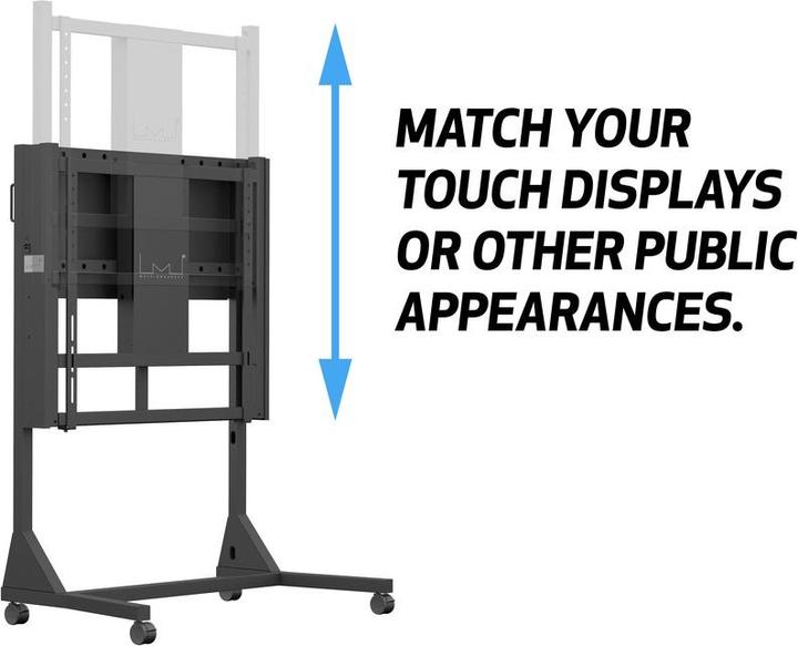 Produktbild Multibrackets M Motorized Floorstand 80kg Black HD (80 kg, 12" - 110")