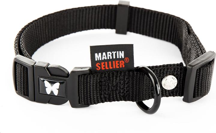 Produktbild Martin Halsband Verstelbaar Nylon Zwart (L, Hund, Spazieren)