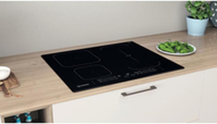 Actual product image Indesit IB 65B60 NE Black Integrated 59 cm Zone Induction Hob 4 Zone(s) (59 cm, Induction hob)