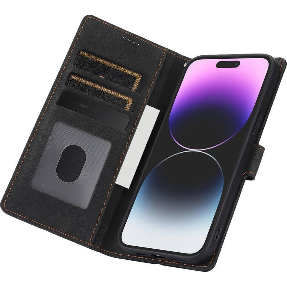 Thumbnail - Cover-Discount iPhone 16 - Premium Handyhülle Etui (Apple iPhone 16), Smartphone Hülle, Schwarz