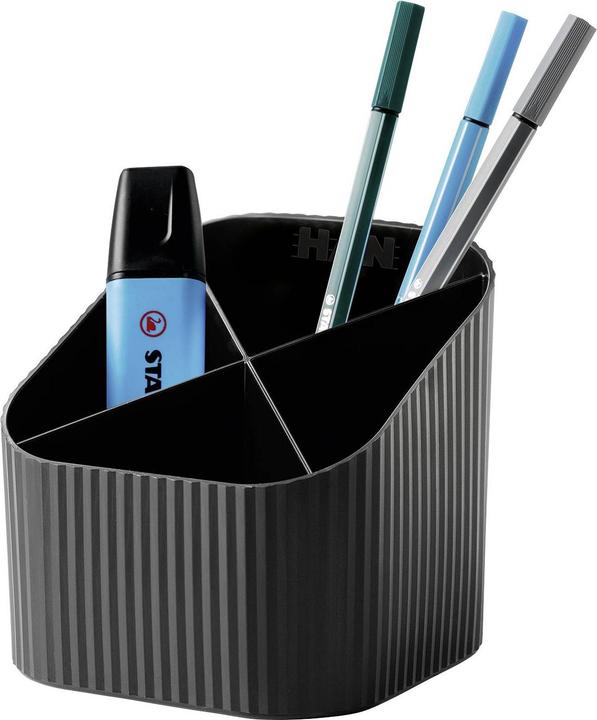 Immagine prodotto Han Portamatite Re-X-LOOP, nero 4 scomparti, 100% eco-plastica riciclata