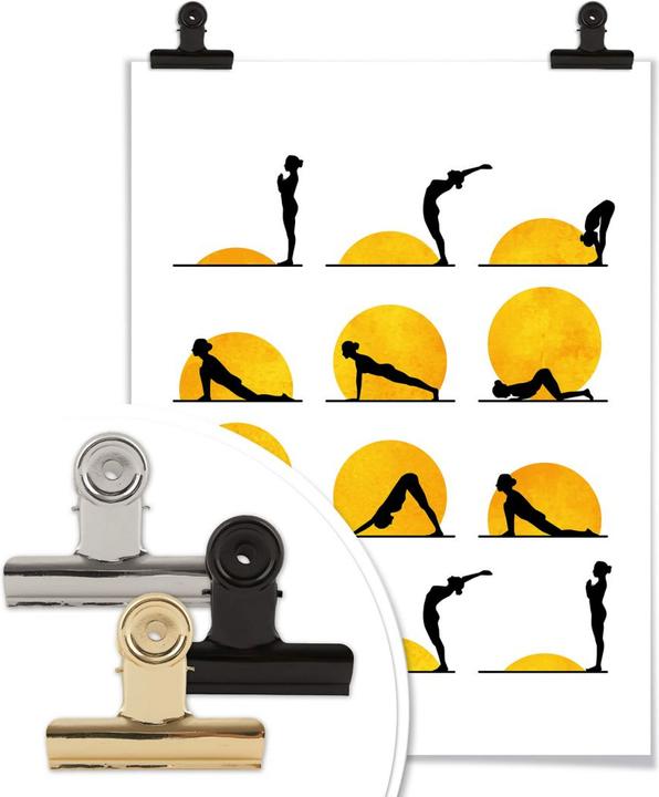 Actual product image Trenddeko Yoga The Sun Salutation (40 x 50 cm)