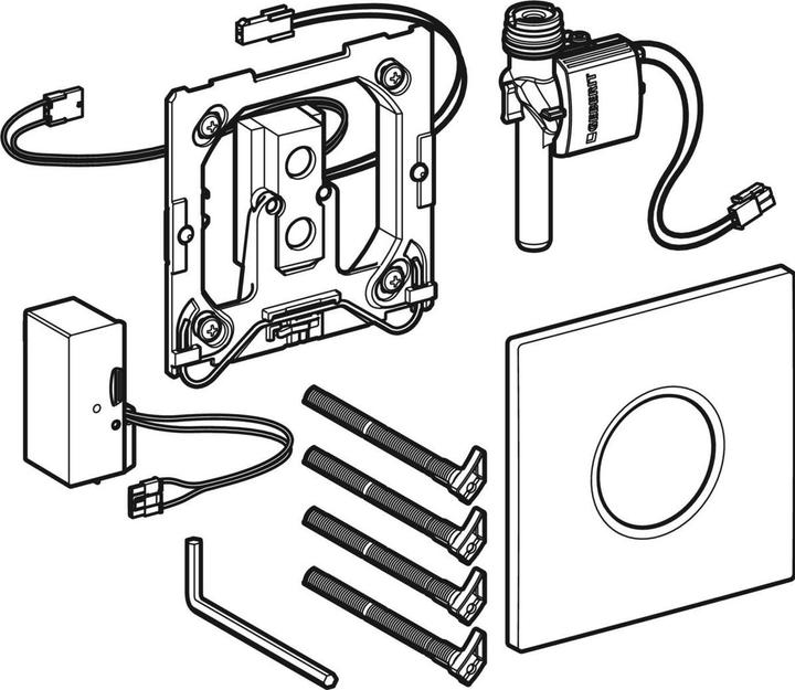 Produktbild Geberit Urinalsteuerung Typ 01 berhrungslos Infrarot Netzbetrieb wei 116.021.11.