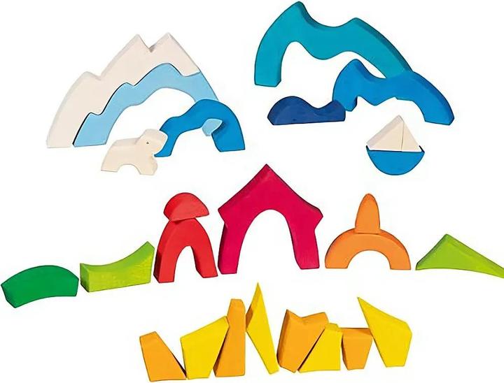Produktbild Goki Bausteine Kleiner Eisbär 26 Teile