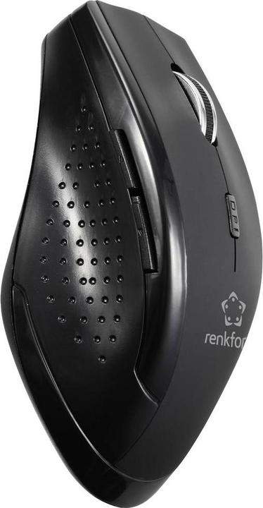 Produktbild Renkforce RF-WM-210 Maus Funk Optisch Schwarz 6 Tasten 1600 dpi Ergonomisch