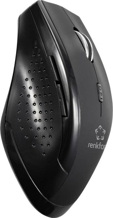 Actual product image Renkforce RF-WM-210 Mouse Wireless Optical Black 6 buttons 1600 dpi Ergonomic