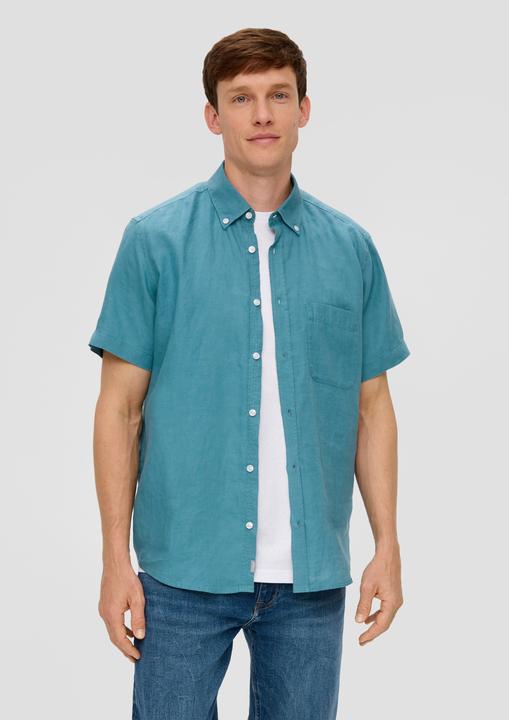 Produktbild s.Oliver Hemd Kurzarmhemd aus Leinen (XL)