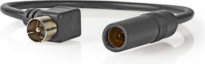 Produktbild Nedis Auto-Antennenkabel IEC (Coax) Stecker Auto-Antennenbuchse Vernickelt 0.30 m rund PVC Schwarz P (Antennenkabel)