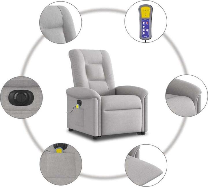 Actual product image vidaXL Massagesessel mit Aufstehhilfe