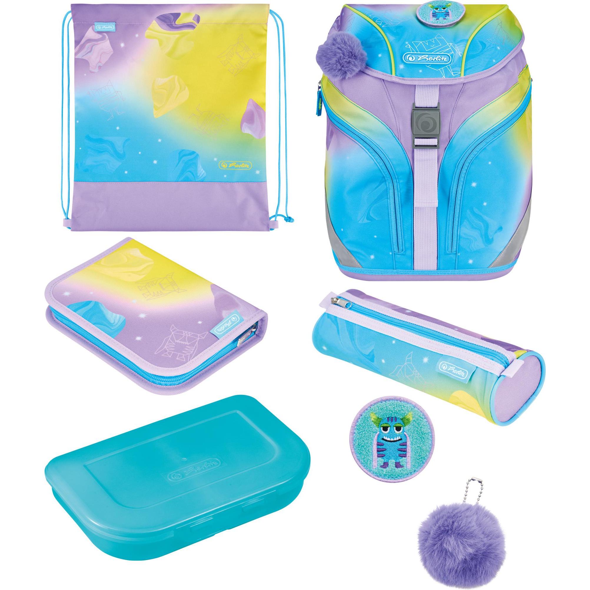 Herlitz Ragazza Blu/Viola/Giallo Zaino, (18 L)