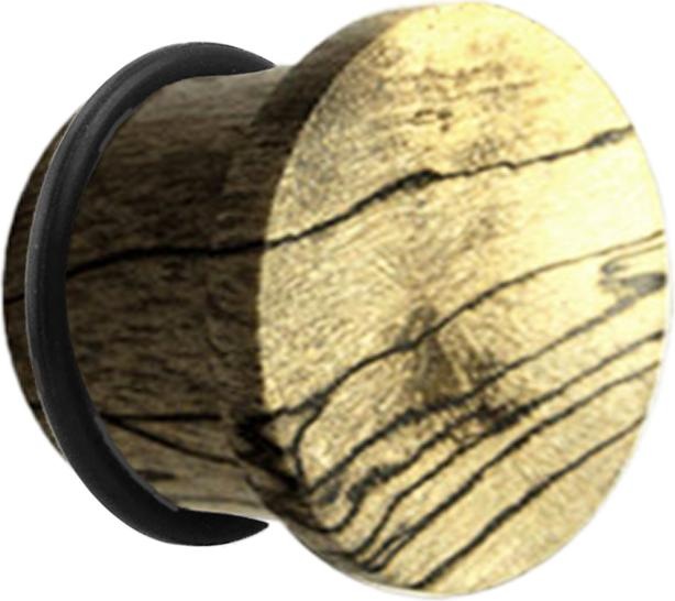 Actual product image Star Piercing Tamarind wood flared plug with O-ring (without brass, Organic)