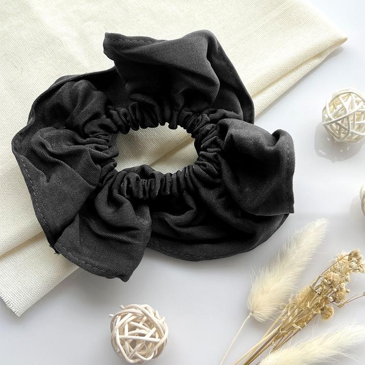 Actual product image Avizar Scrunchie Uni Plissee Stoff Sage (Hair tie)