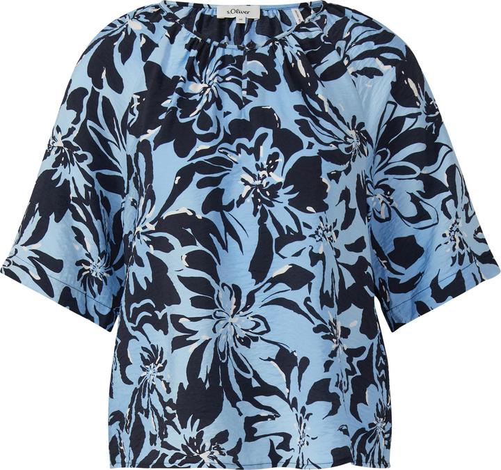 Immagine prodotto s.Oliver Bluse Strukturierte Bluse aus Viskosemix mit Raffung (46)