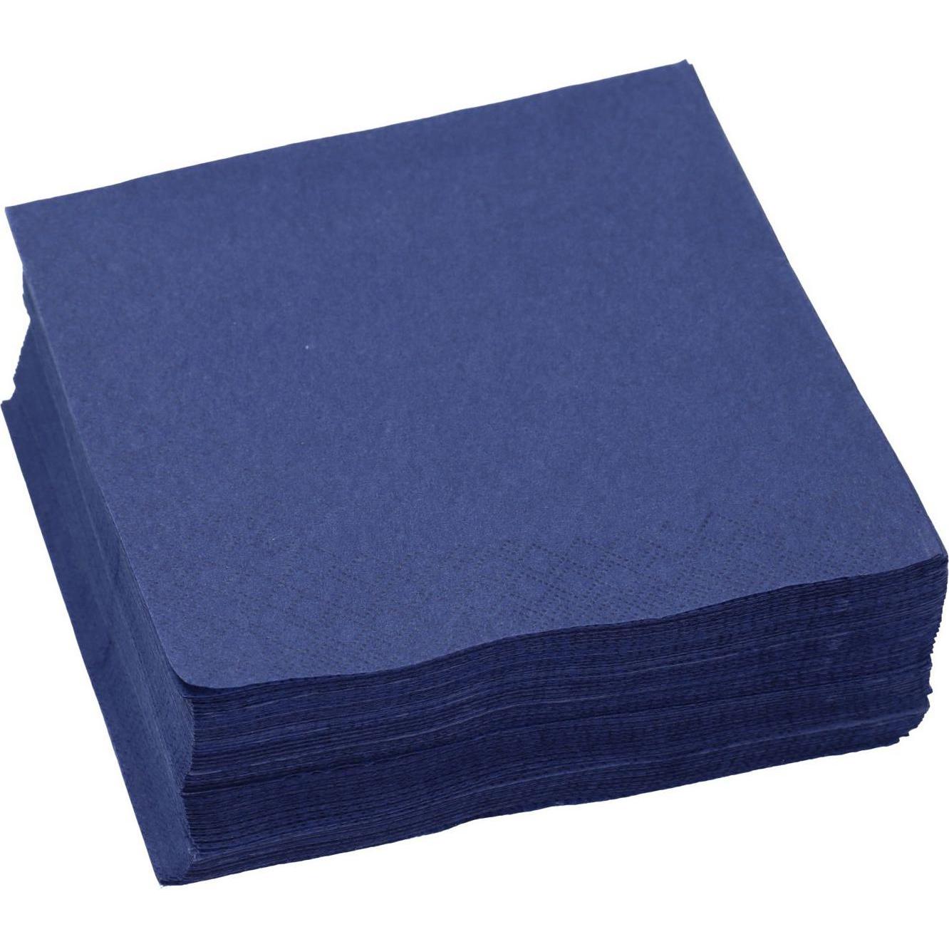 Papstar, Servietten, PAP86973 3-lagig, dunkelblau, 50 Stk. (50 x, 33 x 33 cm)