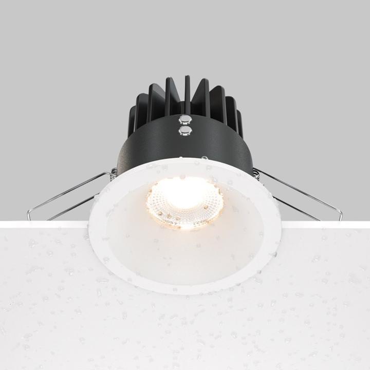 Immagine prodotto Maytoni Zoom LED downlight, luce da incasso 12W bianco dimmerabile IP65 90Ra Ø8,5mm bianco caldo (910 lm)