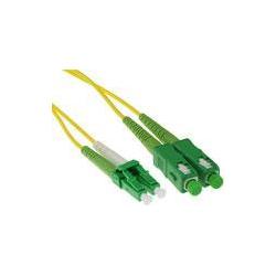 Thumbnail - ACT 10 meter LSZH Singlemode 9/125 OS2 fiber patch cable duplex with LC/APC8 and SC/APC8 connectors. (10 m), Netzwerkkab...