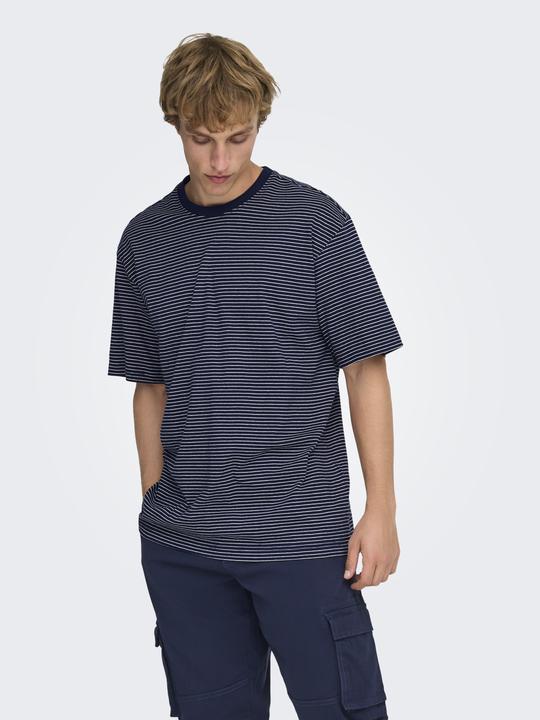 Produktbild Only & Sons Onsfred Life Rlx Ss Stripe Tee Noos (M)