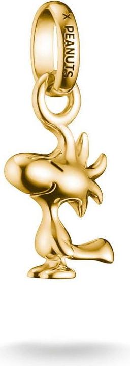 Thomas Sabo Charm-Anhänger Woodstock Connect PEANUTS 18k Vergoldung (Argent 925 plaqué or 18 carats)