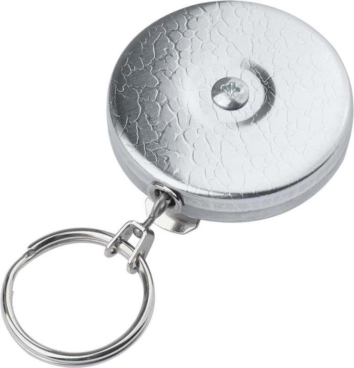 Key-Bak Retractor ORIGINAL Stainless Steel Chain Silver