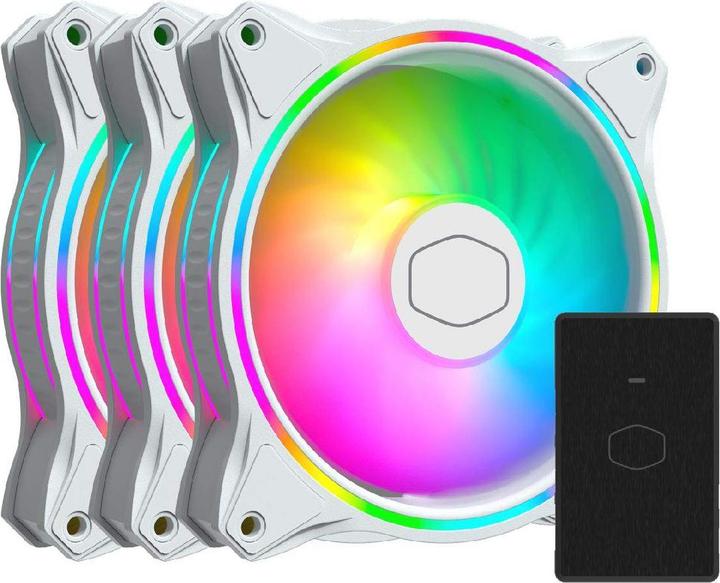 Produktbild Cooler Master MasterFan MF120 Halo (120 mm, 3 x)