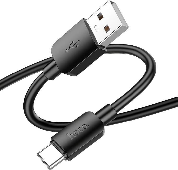 Produktbild Hoco USB-A to USB-C X96, 27W, 0.25m, schwarz (0.25 m, USB 2.0, 27 W)