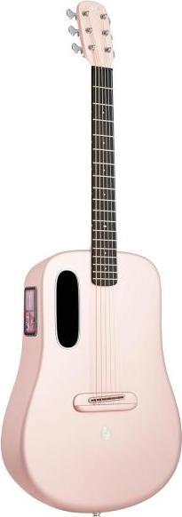 Actual product image Lava Music Gitarre ME 4 38 Zoll Pink mit Kabel (Acoustic guitar, HPL (High pressure laminate), Super AirSonic, Carbon fibre composite)