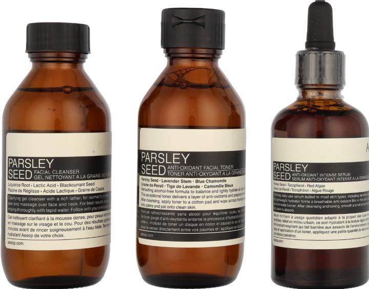 Actual product image Aesop Parsley Seed Anti-Oxidant Skin Care Kit