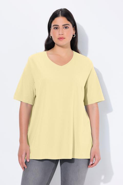 Actual product image Ulla Popken Essential V-Neck Stretch Tee (54)
