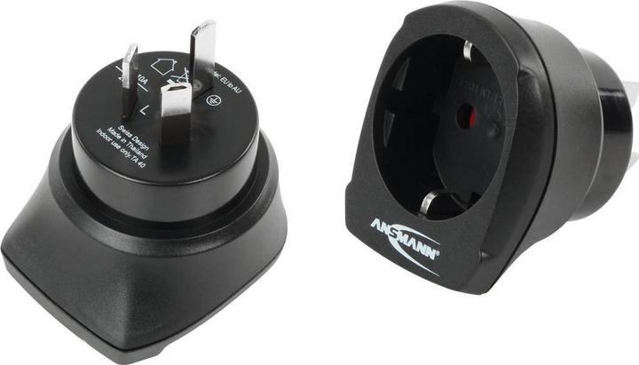 Actual product image Ansmann Travel plug EU to AU