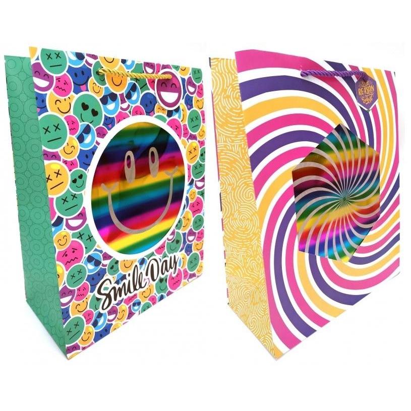 Fresh, Confezione regalo, Dekorative Tasche mit vertikalem Fenster M 21283-21284