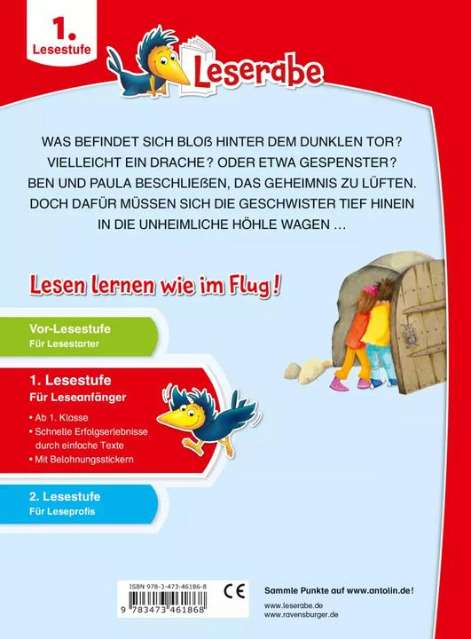 Immagine prodotto Ravensburger Das Rätsel der Drachenhöhle - Leserabe ab 1. Klasse - Erstlesebuch für Kinder ab 6 Jahren (in (Tedesco, Betina Gotzen-Beek, Martin Klein, 2022)